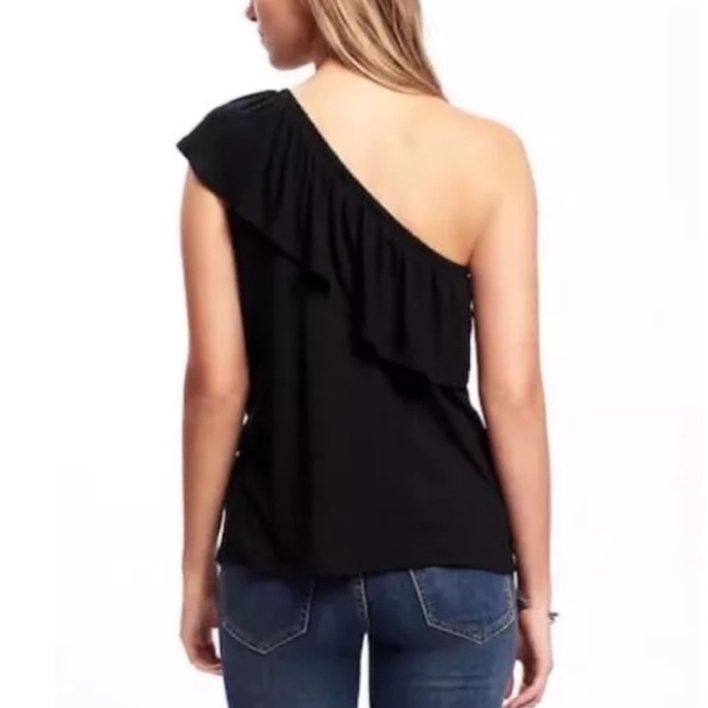 Old Navy One-Shoulder Ruffle Tank Top - Picture 2 of 6